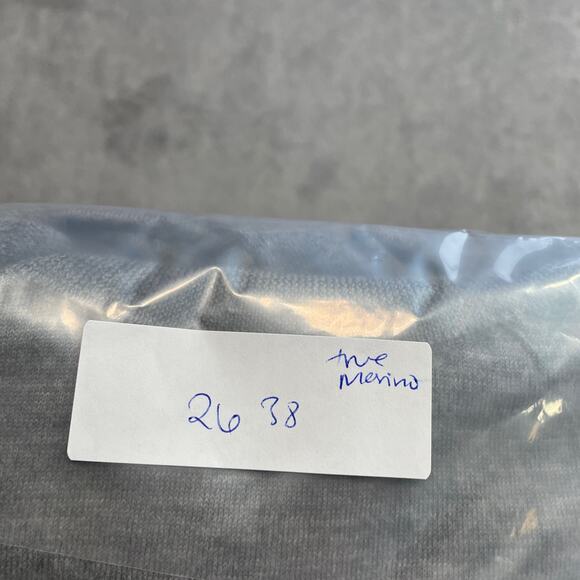 True Merino Sweater Mens Extra Large Grey Turtleneck Classic Luxury Soft Fitted - Picture 8 of 8